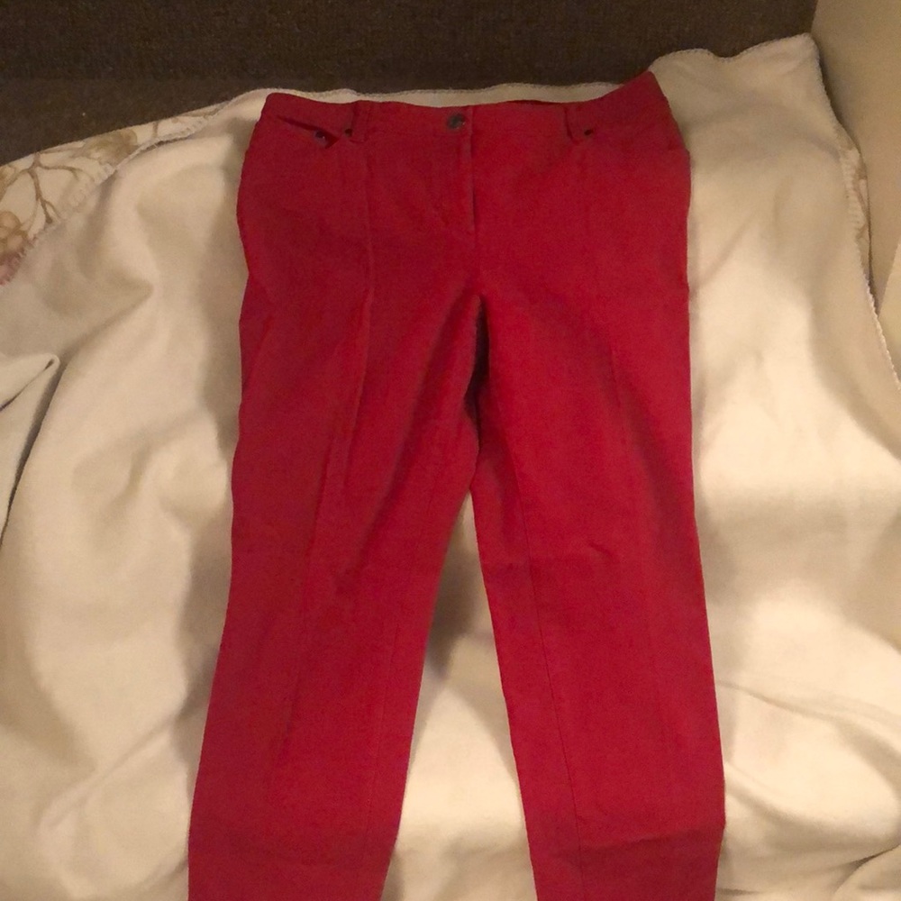 Chico’s red jeans